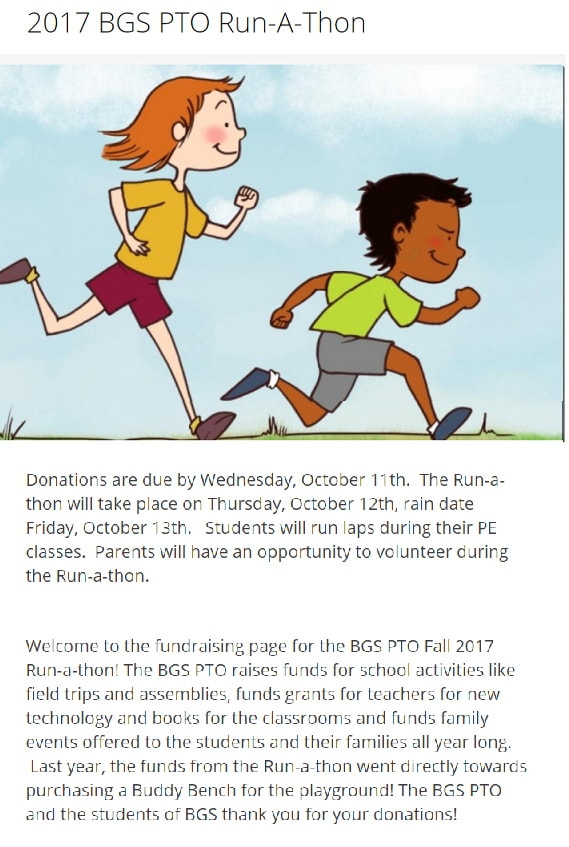 BGS Run-A-Thon Fundraiser